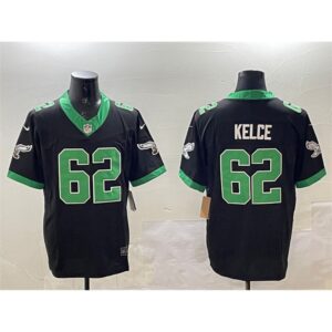 6861449bbfdfb_1 Men's Philadelphia Eagles #62 Jason Kelce Black F.U.S.E. Vapor Untouchable Limited Stitched Football Jersey