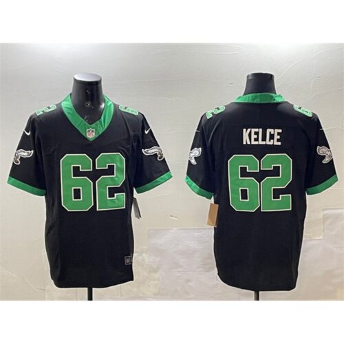 6861449bbfdfb_1 Men's Philadelphia Eagles #62 Jason Kelce Black F.U.S.E. Vapor Untouchable Limited Stitched Football Jersey