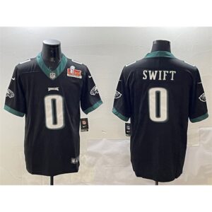 686144f197741_1 Men's Philadelphia Eagles #0 D'Andre Swift Black 2025 Super Bowl LIX Patch Vapor Untouchable Limited Stitched Football Jersey