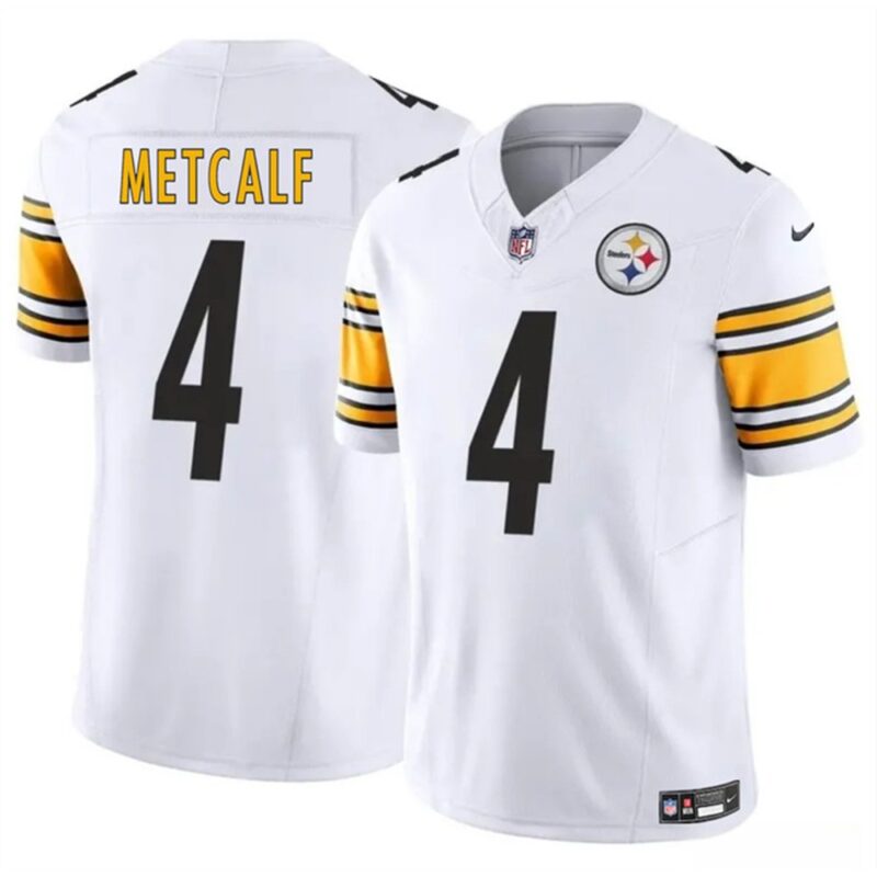 68614506621c8_1 Youth Pittsburgh Steelers #4 DK Metcalf White 2023 F.U.S.E. Vapor Untouchable Limited Stitched Football Jersey