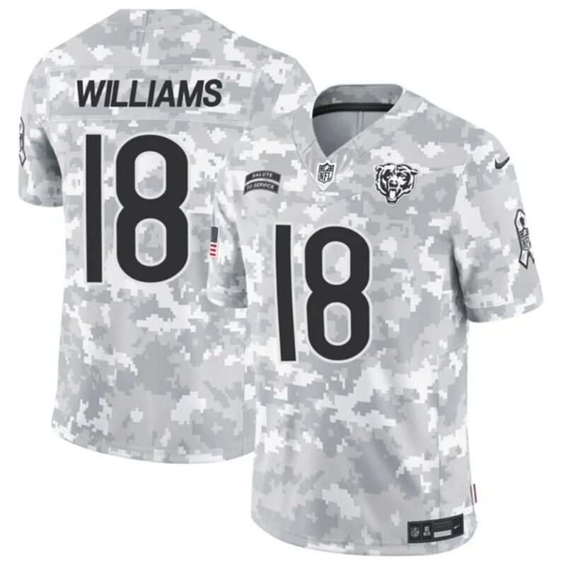 686145086c697_1 Men's Chicago Bears #18 Caleb Williams 2024 F.U.S.E Arctic Camo Salute to Service Limited Stitched Football Jersey
