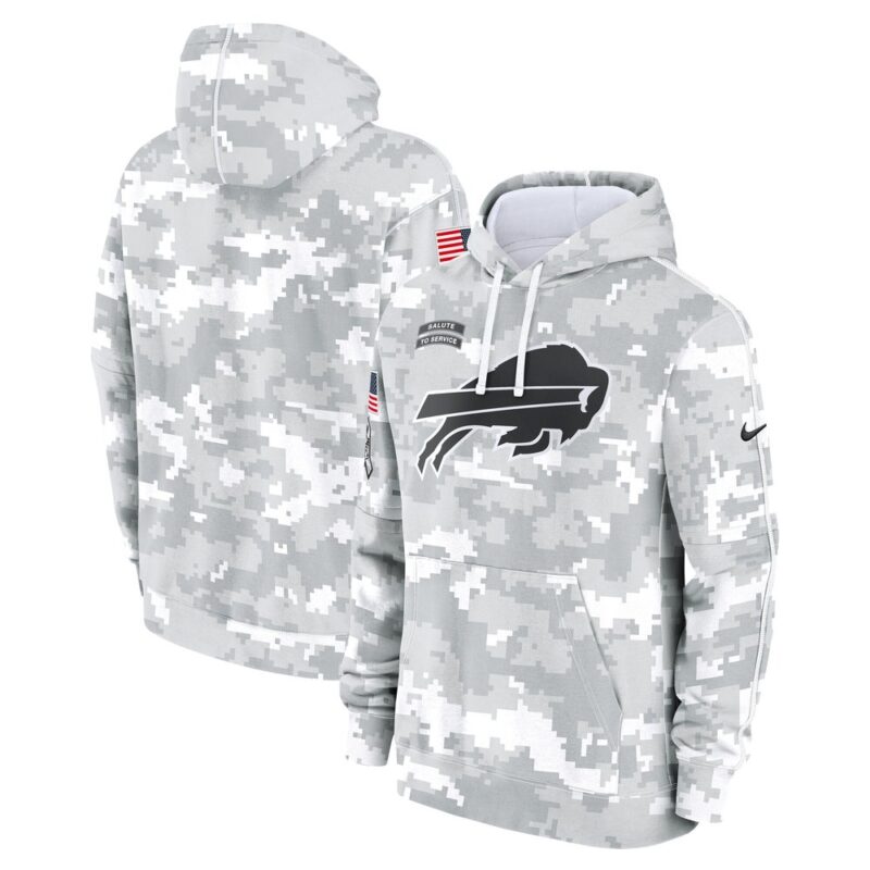 6861453262759_1 Men's Buffalo Bills Arctic Camo 2024 Salute to Service Club Fleece Pullover Hoodie