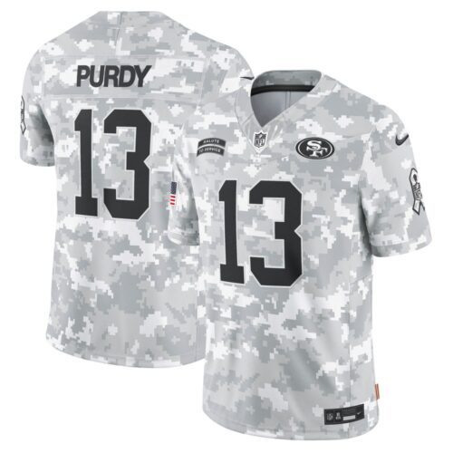 686145511891a_1 Men's San Francisco 49ers Brock Purdy Arctic Camo 2024 Salute to Service Limited Jersey