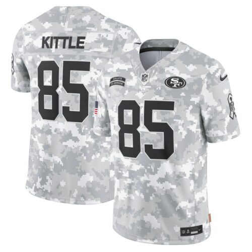 68614555d7b6a_1 Men's San Francisco 49ers George Kittle Arctic Camo 2024 Salute to Service Limited Jersey