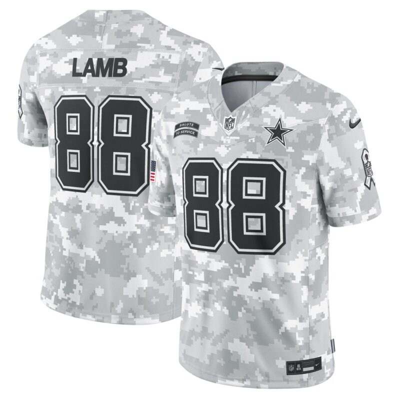 68614565c313c_1 Men's Dallas Cowboys CeeDee Lamb Arctic Camo 2024 Salute to Service Limited Jersey
