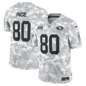 686145737a08f_1 Men's San Francisco 49ers Jerry Rice Arctic Camo 2024 Salute to Service Retired Player Limited Jersey