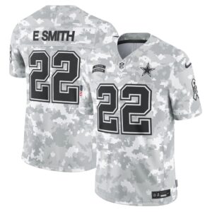 6861459bd10f8_1 Men's Dallas Cowboys Emmitt Smith Arctic Camo 2024 Salute to Service Retired Player Limited Jersey