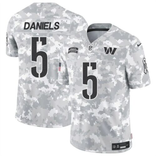 686145b7247b2_1 Men's Washington Commanders #5 Jayden Daniels 2024 F.U.S.E Arctic Camo Salute to Service Limited Stitched Football Jersey