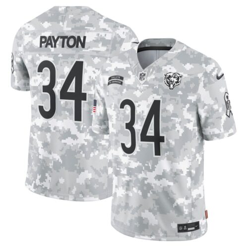 686145b99bf44_1 Men's Chicago Bears Walter Payton Arctic Camo 2024 Salute to Service Retired Player Limited Jersey