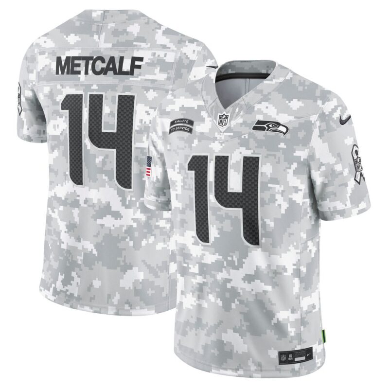 686145bbe84c0_1 Men's Seattle Seahawks DK Metcalf Arctic Camo 2024 Salute to Service Limited Jersey