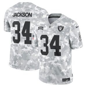 686145c26f834_1 Men's Las Vegas Raiders Bo Jackson Arctic Camo 2024 Salute to Service Retired Player Limited Jersey