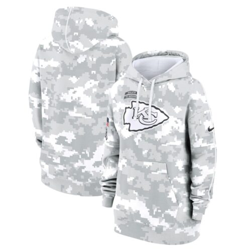 68615605051db_1 Women's Kansas City Chiefs Arctic Camo 2024 Salute To Service Club Fleece Pullover Hoodie