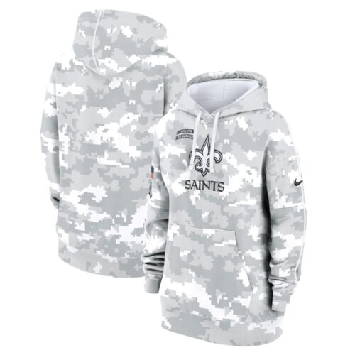 6861562fa86b6_1 Women's New Orleans Saints Arctic Camo 2024 Salute To Service Club Fleece Pullover Hoodie