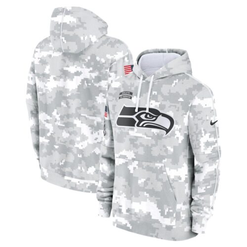6861565dcbe9b_1 Youth Seattle Seahawks White/Gray 2024 Salute To Service Pullover Hoodie
