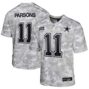 6861566e62156_1 Youth Dallas Cowboys Micah Parsons Arctic Camo 2024 Salute to Service Game Jersey