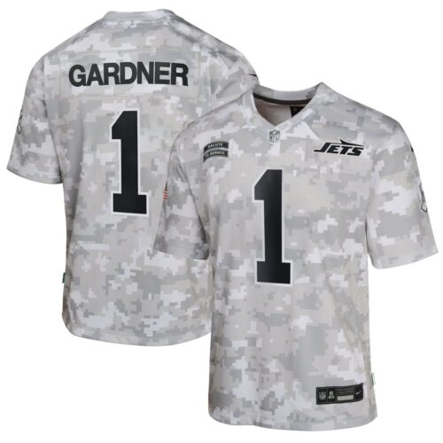 6861569c5c6c5_1 Youth New York Jets Sauce Gardner Arctic Camo 2024 Salute to Service Game Jersey