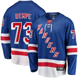 686156a68b3fc_1 Men's New York Rangers #73 Matt Rempe Blue Home Breakaway Jersey