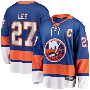 686156d816e0f_1 Men's New York Islanders #27 Anders Lee Royal Home Captain Patch Breakaway Player Jersey