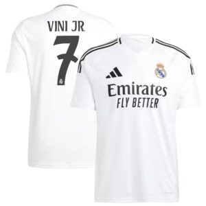 686156eb59a03_1 Men's Vini Jr. Real Madrid adidas 2024/25 Home Replica Player Jersey