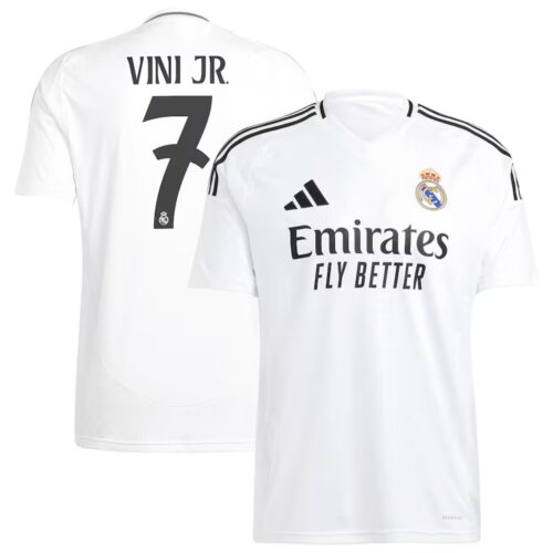 686156eb59a03_1 Men's Vini Jr. Real Madrid adidas 2024/25 Home Replica Player Jersey