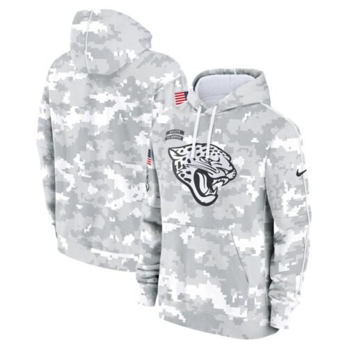 686156ebb7069_1 Youth Jacksonville Jaguars White/Gray 2024 Salute To Service Pullover Hoodie