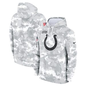 686156f76890e_1 Youth Indianapolis Colts White/Gray 2024 Salute To Service Pullover Hoodie