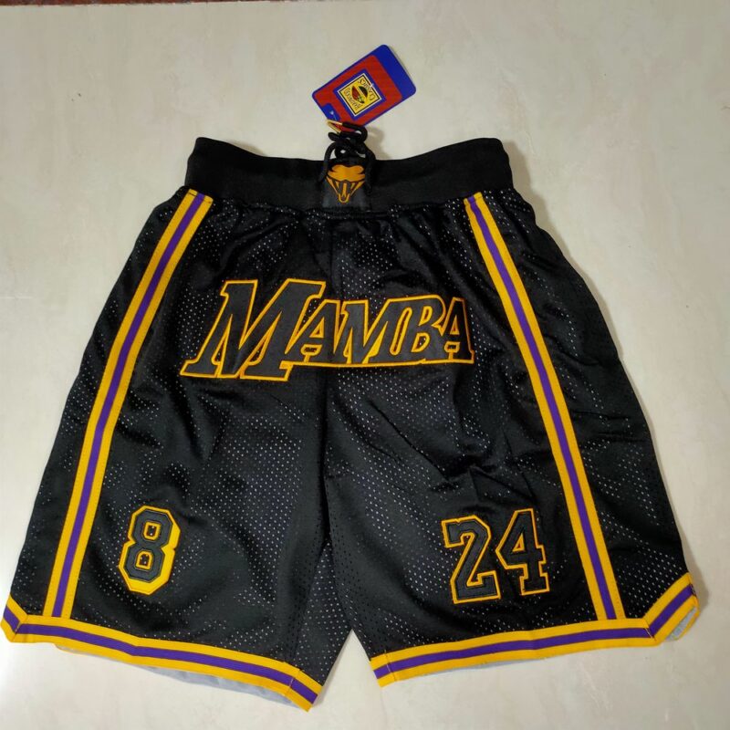 686157235e918_1 Los Angeles Lakers Black Shorts