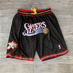 6861572bee7ce_1 Philadelphia 76ers Black Shorts
