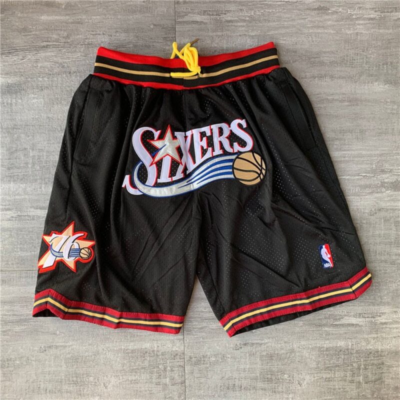6861572bee7ce_1 Philadelphia 76ers Black Shorts
