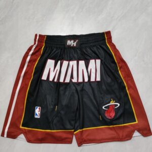 6861574137889_1 Miami Heat Black Shorts