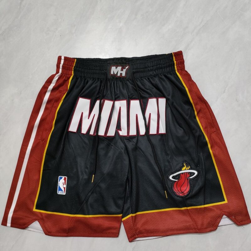 6861574137889_1 Miami Heat Black Shorts