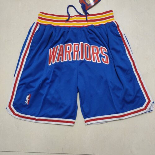 6861574662571_1 Golden State Warriors Blue Shorts
