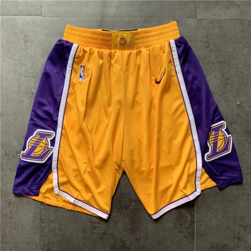 6861574e23af1_1 Los Angeles Lakers Yellow Shorts