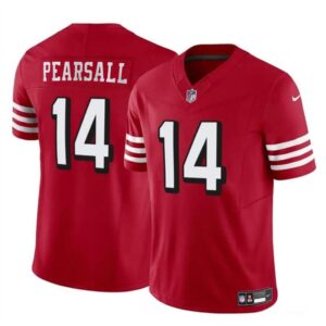 6861578c83f0a_1 Youth San Francisco 49ers #14 Ricky Pearsall New Red 2024 Draft F.U.S.E. Vapor Untouchable Limited Stitched Football Jersey