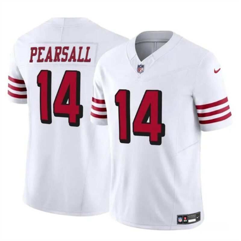 6861578eeff79_1 Youth San Francisco 49ers #14 Ricky Pearsall New White 2024 Draft F.U.S.E. Vapor Untouchable Limited Stitched Football Jersey