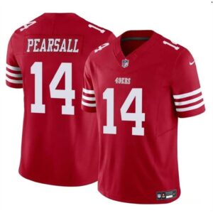 6861579157d06_1 Youth San Francisco 49ers #14 Ricky Pearsall Red 2024 Draft F.U.S.E. Vapor Untouchable Limited Stitched Football Jersey