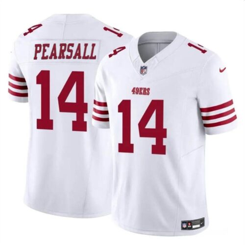 68615793b5599_1 Youth San Francisco 49ers #14 Ricky Pearsall White 2024 Draft F.U.S.E. Vapor Untouchable Limited Stitched Football Jersey