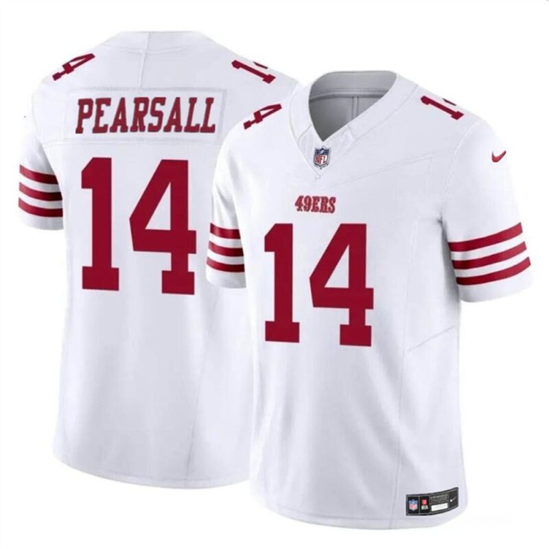 68615793b5599_1 Youth San Francisco 49ers #14 Ricky Pearsall White 2024 Draft F.U.S.E. Vapor Untouchable Limited Stitched Football Jersey