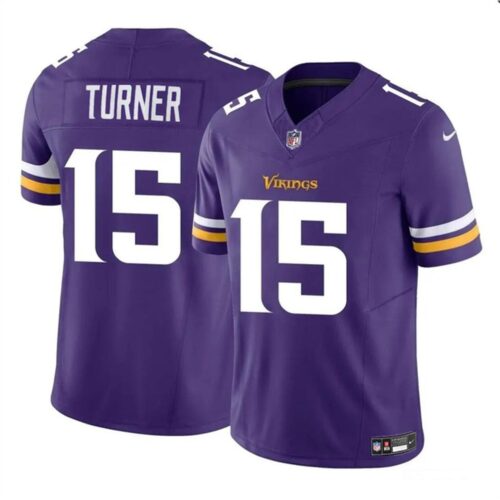 686157bf13806_1 Youth Minnesota Vikings #15 Dallas Turner Purple 2024 Draft F.U.S.E. Vapor Untouchable Limited Stitched Jersey