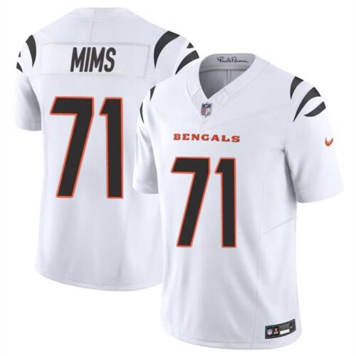 686157c9374a8_1 Youth Cincinnati Bengals #71 Amarius Mims White 2024 Draft F.U.S.E Vapor Untouchable Limited Stitched Jersey