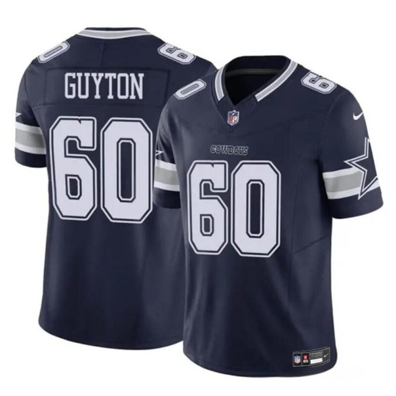 686157cb9c959_1 Youth Dallas Cowboys #60 Tyler Guyton Navy 2024 Draft F.U.S.E Vapor Untouchable Limited Stitched Football Jersey