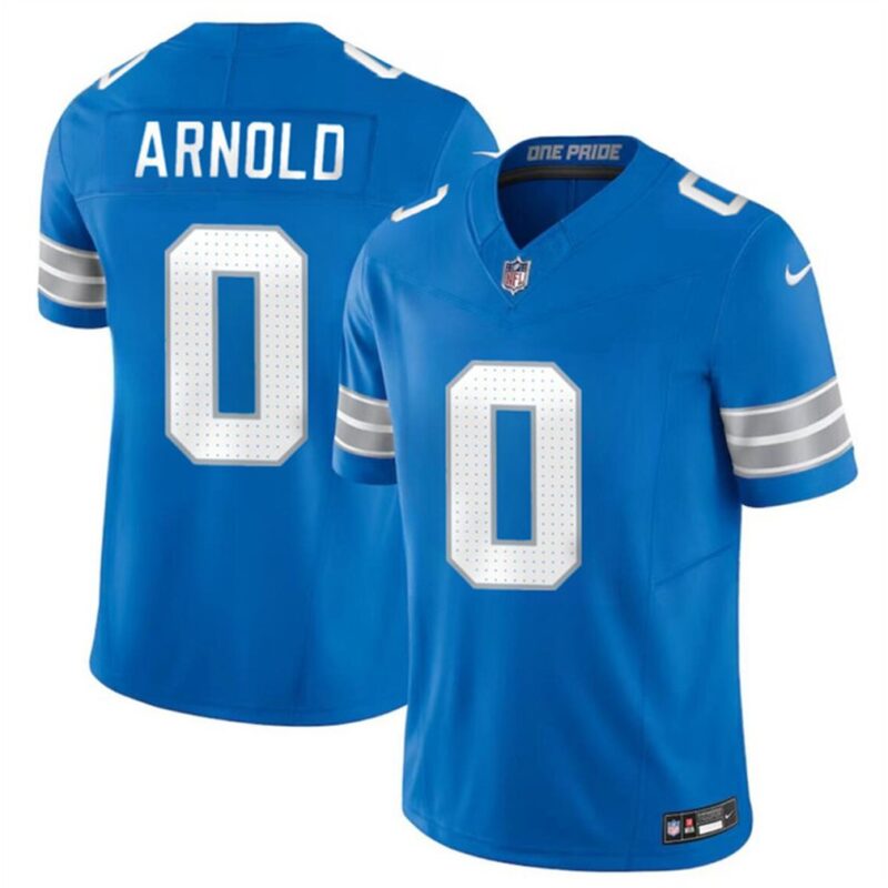 686157d589e11_1 Youth Detroit Lions #0 Terrion Arnold New Blue 2024 Draft F.U.S.E. Vapor Limited Stitched Jersey