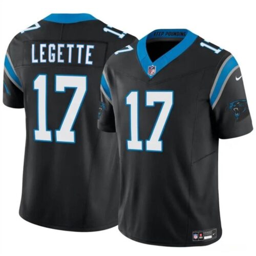 686157f4713e1_1 Youth Carolina Panthers #17 Xavier Legette Black 2024 Draft F.U.S.E Vapor Untouchable Limited Stitched Jersey
