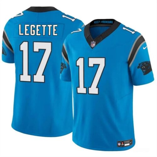 686157f6dc817_1 Youth Carolina Panthers #17 Xavier Legette Blue 2024 Draft F.U.S.E. Vapor Limited Stitched Football Jersey