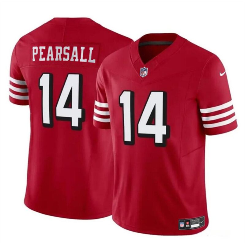 686158209a660_1 Men's San Francisco 49ers #14 Ricky Pearsall New Red 2024 Draft F.U.S.E. Vapor Untouchable Limited Stitched Football Jersey