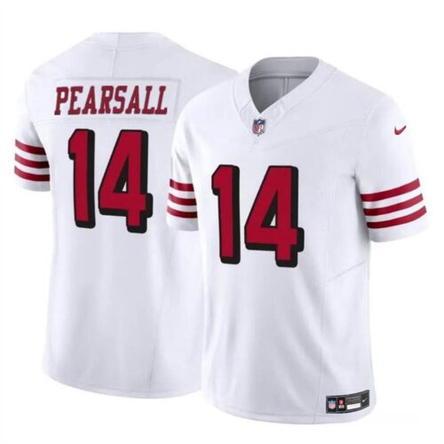 686158240ecc7_1 Men's San Francisco 49ers #14 Ricky Pearsall New White 2024 Draft F.U.S.E. Vapor Untouchable Limited Stitched Football Jersey
