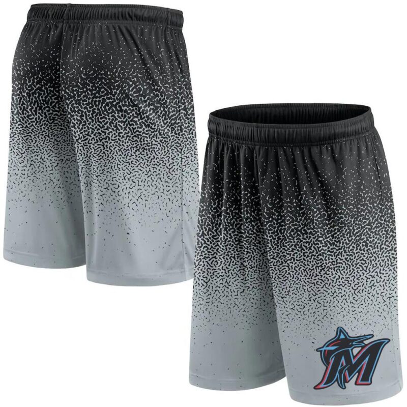68615868249d1_1 Miami Marlins Graduated Gray Shorts