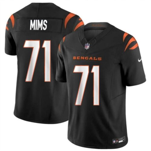 6861587b2d235_1 Men's Cincinnati Bengals #71 Amarius Mims Black 2024 Draft F.U.S.E Vapor Untouchable Limited Stitched Jersey