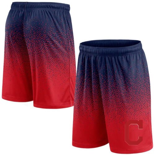 6861587b738ae_1 Cleveland Guardians Graduated Red Shorts
