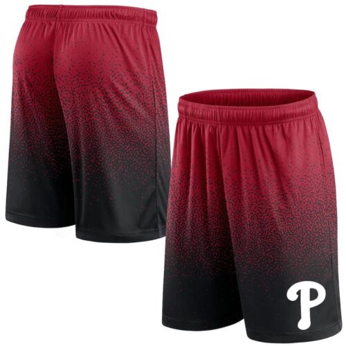 68615886a075d_1 Philadelphia Phillies Graduated Red Shorts